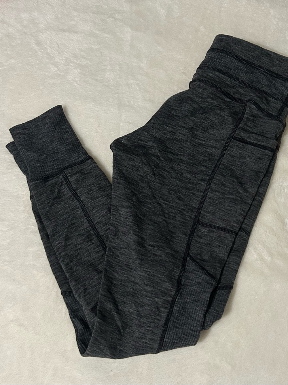 Athleta Kids Charcoal Heather Leggings